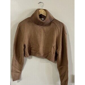 Ronny Kobo Women Light Brown Turtle Neck Sweater Size M.